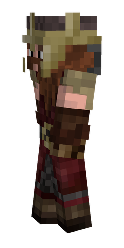 Black skin: body, left side render