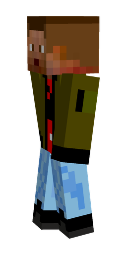Black skin: body, left side render