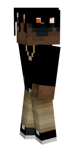 Black skin: body, left side render
