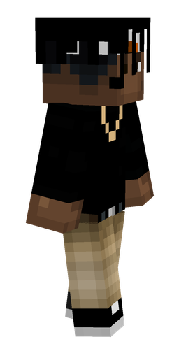 Black skin: body, right side render