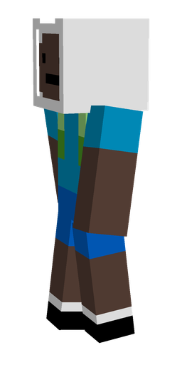 Blue skin: body, left side render