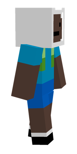 Blue skin: body, right side render