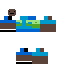 Blue skin: raw texture render