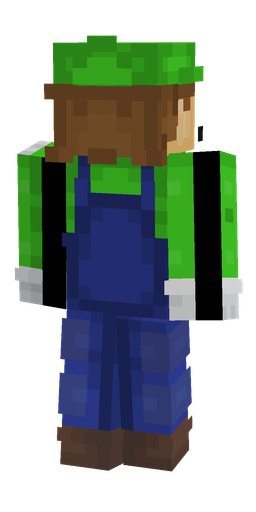 Blue skin: body, back render