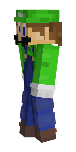 Blue skin: body, left side render
