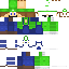 Blue skin: raw texture render