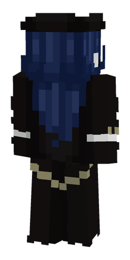 Black skin: body, back render