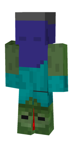 Blue skin: body, front render