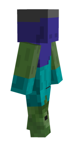 Blue skin: body, right side render