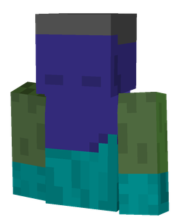 Blue skin: bust render