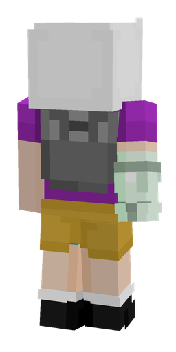 Orange skin: body, back render