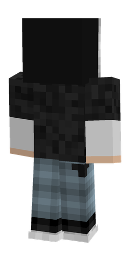 Black skin: body, back render