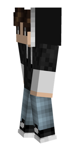 Black skin: body, left side render