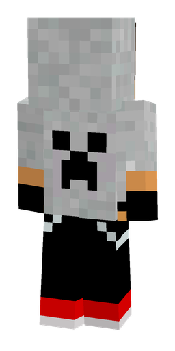 Black skin: body, back render