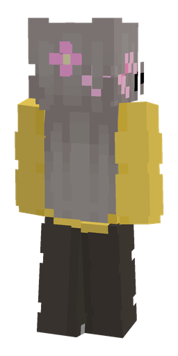 Black skin: body, back render