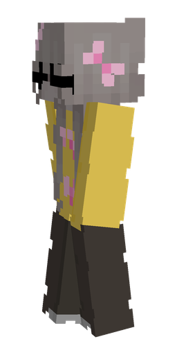 Black skin: body, left side render