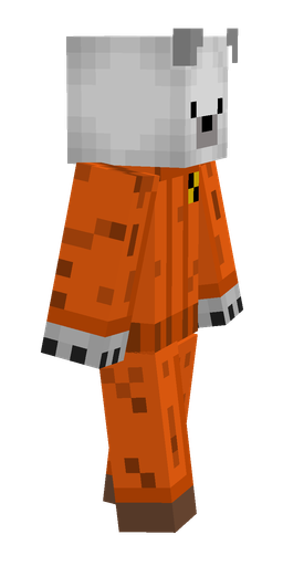 Brown skin: body, right side render