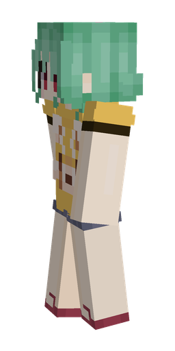 Green skin: body, left side render
