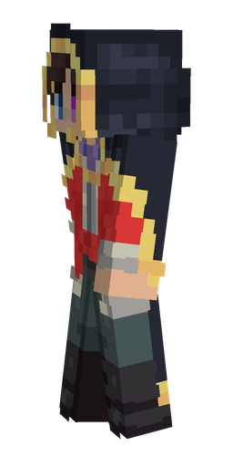 Black skin: body, left side render
