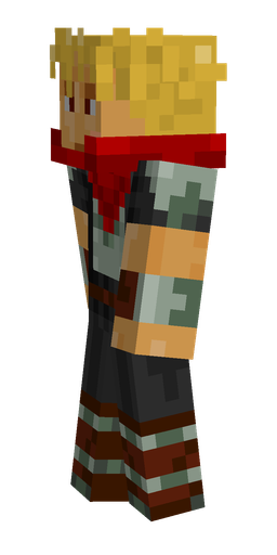 Black skin: body, left side render