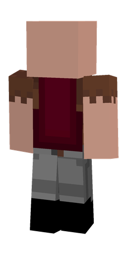 Brown skin: body, back render