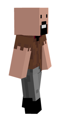 Brown skin: body, right side render