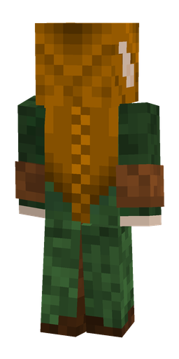 Brown skin: body, back render