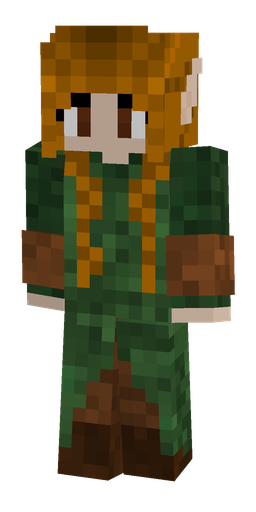 Brown skin: body, front render