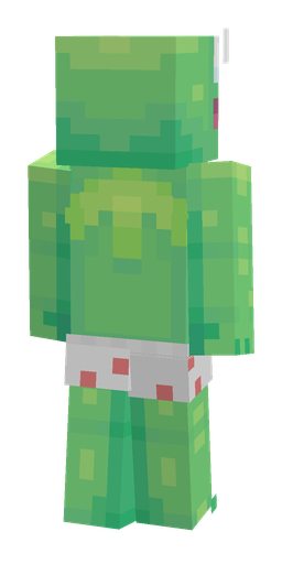 Green skin: body, back render