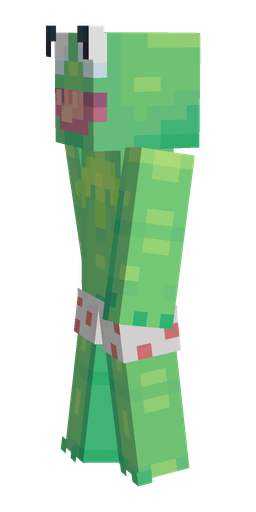 Green skin: body, left side render