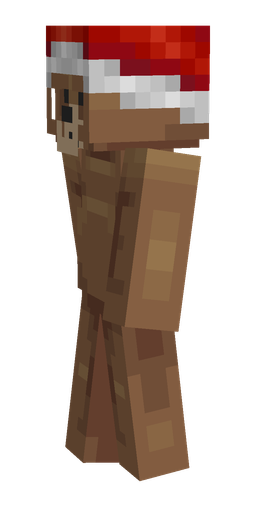 Brown skin: body, left side render