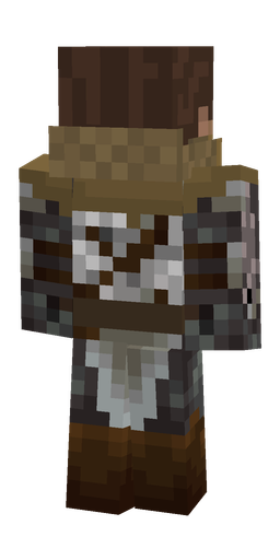 Black skin: body, back render