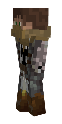 Black skin: body, left side render