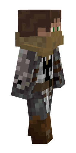 Black skin: body, right side render