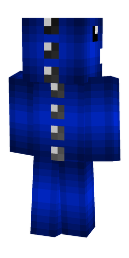 Blue skin: body, back render