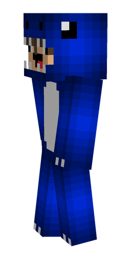 Blue skin: body, left side render