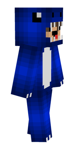 Blue skin: body, right side render