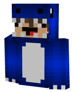 Blue skin: bust render
