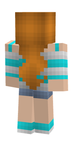Blue skin: body, back render
