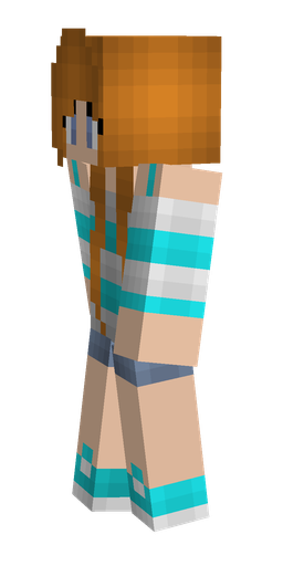 Blue skin: body, left side render