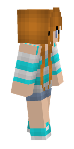 Blue skin: body, right side render
