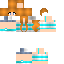 Blue skin: raw texture render