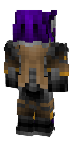 Black skin: body, back render
