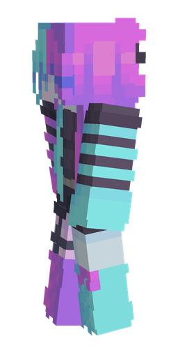 Blue skin: body, left side render