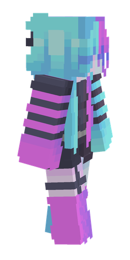 Blue skin: body, right side render