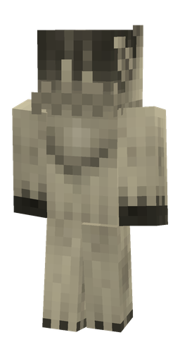 Black skin: body, back render