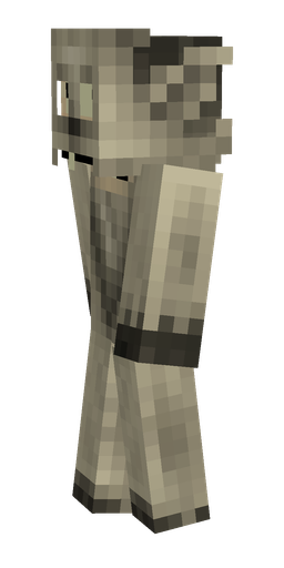 Black skin: body, left side render