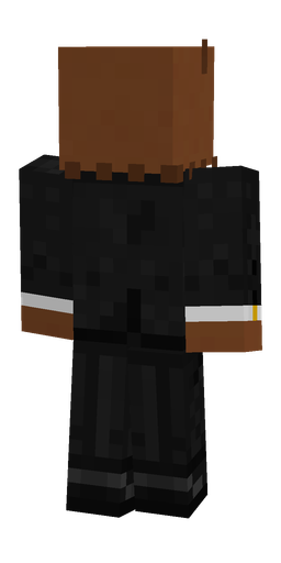 Black skin: body, back render