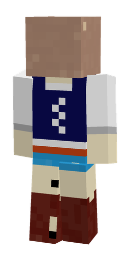Orange skin: body, back render