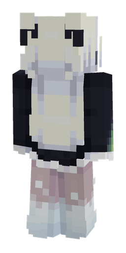 Blue skin: body, back render